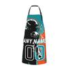 Ieeshlin Custom Football Style Apron Personalized Kitchen Apron with Name Number Customized Waterproof Aprons for Sports Fan Party view 1