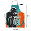 Ieeshlin Custom Football Style Apron Personalized Kitchen Apron with Name Number Customized Waterproof Aprons for Sports Fan Party view 4