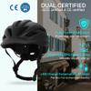 Bike Helmet Adult Urban:Bicycle Helmet for Men Women with USB Charge Detachable Taillight Helmets for Commuter Cycling Scooters view 3