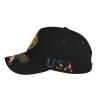 Army ROTC Cadet Command Unit Crest Trucker Hat for Men - Baseball Snapback Cap American Eagle view 2