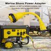 1FT Marine Shore Power Adapter, 30A to 15A/20A, NEMA L5-30P to 5-15/20R, 10AWG Twist Lock, 125V Pigtail Boat Adapter view 2