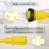 1FT Marine Shore Power Adapter, 30A to 15A/20A, NEMA L5-30P to 5-15/20R, 10AWG Twist Lock, 125V Pigtail Boat Adapter view 3