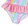 Vieille 4t Swimsuit Girls Bathing Suit Kids One Piece Swimsuits Size 4 5 Ruffle Swimwear with Pink Skirt view 4