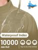 TACVASEN Fleece Jacket Men Softshell Waterproof Rain Jacket Insulated Windbreaker with Zipper Pockets Lightweight for Hiking Athletic Khaki L view 2