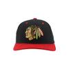 Chicago Blackhawks NHL Officially Licensed Adjustable Snapback Hat Marquee Black view 2