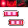 Kingshowstar 2Pcs Marine LED Boat Light,IP68 Waterproof 27LED Boat Interior Deck Pontoon Transom Led Stern Navigation Trailer Light,1200LM,10-24V(Red) view 1