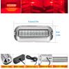 Kingshowstar 2Pcs Marine LED Boat Light,IP68 Waterproof 27LED Boat Interior Deck Pontoon Transom Led Stern Navigation Trailer Light,1200LM,10-24V(Red) view 2