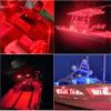Kingshowstar 2Pcs Marine LED Boat Light,IP68 Waterproof 27LED Boat Interior Deck Pontoon Transom Led Stern Navigation Trailer Light,1200LM,10-24V(Red) view 4