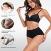 wirarpa Women's Cotton Underwear High Waist Breathable Briefs Soft Underpants Ladies Stretch Panties 4 Pack Dark Black X-Small view 4