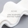 WATAME Arm Warmers Women Winter Long Fingerless Gloves Knitted Wrist Warmers with Thumb Hole Arm Sleeve Pack (White, 22cm) view 2