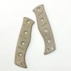 1 Pair Micarta Scale Handle with 5 Sets Screws Fits for 375 Fixed Adamas, CNC Knife Handle DIY Replacement(Gray) view 2