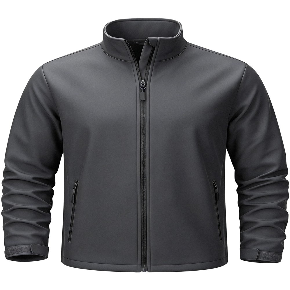TACVASEN Mens Softshell Jacket Warm Waterproof Rain Jacket Winter Coat for Men Stand Collar Lightweight Windproof Insulated for Camping Dark Grey 2XL