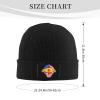 Hand Tear Flag of Spain Beanie Hat for Men Women Winter Warm Knit Hats Ski Hat Skull Cap Black view 3
