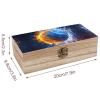 Ice&fire-Tennis Wooden Storage Box Decorative Boxes with Lids Memory Box Jewelry Organizer for Women Men view 2