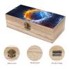 Ice&fire-Tennis Wooden Storage Box Decorative Boxes with Lids Memory Box Jewelry Organizer for Women Men view 3
