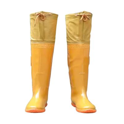 JCWGLY Lightweight PVC Hip Waders Boots for Men Breathable Waterproof Wading Boots Hip Boots for Fishing and Hunting(5.5)