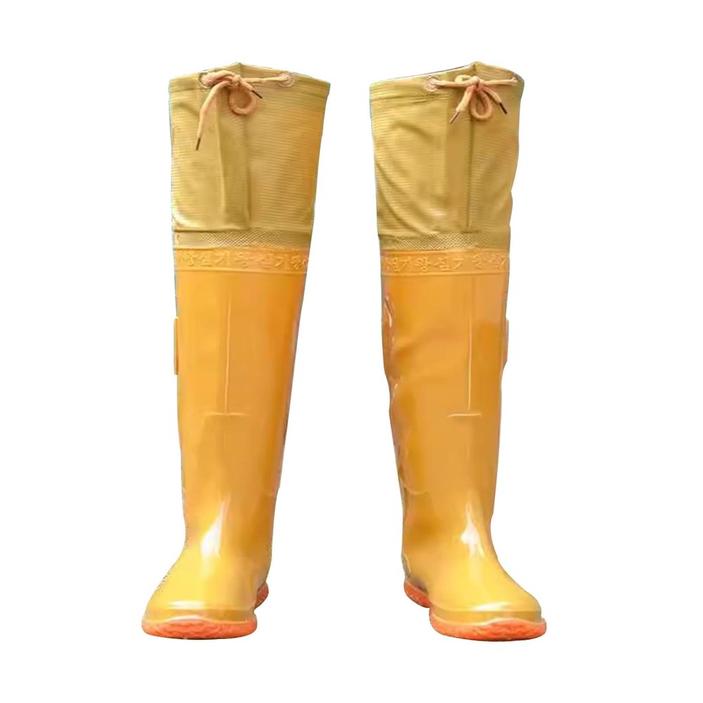 JCWGLY Lightweight PVC Hip Waders Boots for Men Breathable Waterproof Wading Boots Hip Boots for Fishing and Hunting(5.5)