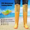 JCWGLY Lightweight PVC Hip Waders Boots for Men Breathable Waterproof Wading Boots Hip Boots for Fishing and Hunting(5.5) view 2