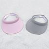 2 Pack Sun Visor Hats Women Men Clip On Wide Brim Visors Hat Outdoor Sports Golf Beach Travel Tennis Caps (Grey+Light Pink) view 2