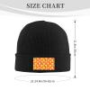 MULIHU Glasses of Beer Seamless Pattern Beanie Hat for Men Women Winter Warm Knit Hats Ski Hat Skull Cap Black view 3