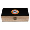 Archery Bullseye Target Sports Wooden Storage Box Decorative Boxes with Lids Memory Box Jewelry Organizer for Women Men view 1