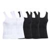 JEKE-DG Men's Sleeveless Body Shaper T-Shirt Breathable Compression Workout Vest 5 Pack Slimming Tummy Shapewear (Color1,XXL)
