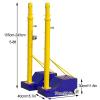 Gtzly Badminton Net Stand Portable, Height Adjustable 5-8FT Badminton Poles, Portable Volleyball Net Stand with Wheels, Outdoor Sports Equipment for Adults Youth  view 2