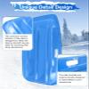 3 Pack Snow Sled for Adults, with Pull Rope and Handles Plastic Sled, Toboggan Snow Sledding, Three Color Combinations view 3
