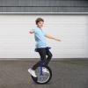 LIAPDG 24 Inch Wheel Unicycle, Portable Unicycle for Adults Kids Outdoor One Wheel Bike Monocycle Adjustable Seat Exercise Bicycle for Both Beginners and Professionals with Reflective Stripe (Blue) view 2