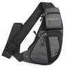 KPYWZER Nylon Sling Bag for Men Chest Bag Bicycle Travel Gym Backpack Daypack Crossbody Shoulder Bag Hiking Gray view 2
