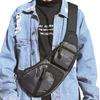KPYWZER Nylon Sling Bag for Men Chest Bag Bicycle Travel Gym Backpack Daypack Crossbody Shoulder Bag Hiking Gray view 3