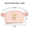 Gitus Gifts for 8 9 10 11 12 Year Old Girls Belt Bag Fanny Pack Crossbody Bags with Initial Letter Patch Cute Stuff Birthday Gifts for Teen Girls Women Personalized Trend Stuff (Coral Pink-B) view 3