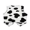 Hansber Unisex Kids Western Cowboys Cowgirls Soft Flannel Vest Cow Printed Vest Waistcoat Tops for Fancy Dress White 4 Years view 2