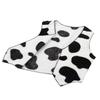 Hansber Unisex Kids Western Cowboys Cowgirls Soft Flannel Vest Cow Printed Vest Waistcoat Tops for Fancy Dress White 4 Years view 3