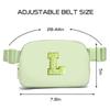 Gitus Gifts for 8 9 10 11 12 Year Old Girls Belt Bag Fanny Pack Crossbody Bags with Initial Letter Patch Cute Stuff Birthday Gifts for Teen Girls Women Personalized Trend Stuff (Light Green-L) view 3