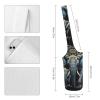 NWTRJ Two Elephants on Black Background Two Elephants Yoga Mat Bag Long Tote Yoga Bag with Large Side Pocket Yoga Mat Carrier Fit Most Size Mats view 2