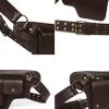 KPYWZER Leather Thigh Drop Leg Bag Retro Fanny Pack Utility Hip Belt Waist Bags Travel Outdoors Waist Pack Coffee view 4