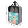 Shoe Bags for Travel Lovely Alpaca Shoe Pouch with Zipper Breathable Golf Shoe Bag for Men Women Outside Shoe Storage Organizer for Sport Business Trip Gym view 2