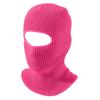1 Hole Knitted Full Face Cover Adult Winter Ski Balaclava for Outdoors Sports Mask for Women Hot Pink view 1