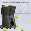 MAHWER Portable Tennis Ball Machine, Electronic Ball Launcher with APP Control Speed/Placement, Tennis Serving Machine for Beginner Training, Holds 100 Balls view 2