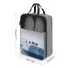 Shoe Bags for Travel Penguins on The Iceberg Shoe Pouch with Zipper Breathable Golf Shoe Bag for Men Women Outside Shoe Storage Organizer for Sport Business Trip Gym view 2