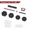 VIVITORY Dumbbell Sets Adjustable Weights, Free Weights with Connector, Non-Rolling Adjustable Dumbbell Set, Barbell for Home Gym, Hexagon, Cement Mixture view 2