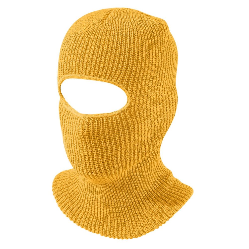 1 Hole Knitted Full Face Cover Adult Winter Ski Balaclava for Outdoors Sports Mask for Women