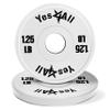 YES4ALL Fractional Weight Plates, 1.25LB Set of 2 Rubber Change Plates Weightlifting, 2-inch Micro Weights for Olympic Barbell view 1