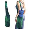 NWTRJ Tropical Palm Leaves Yoga Mat Bag Long Tote Yoga Bag with Large Side Pocket Yoga Mat Carrier Fit Most Size Mats view 1