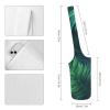 NWTRJ Tropical Palm Leaves Yoga Mat Bag Long Tote Yoga Bag with Large Side Pocket Yoga Mat Carrier Fit Most Size Mats view 2