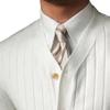 Men's Knitted Ribbed V Neck Sweater Cardigan Button Up Regular Fit Sweater Ribbed Long Sleeve Casual Sweaters (White,Small) view 4