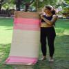 100% Organic Anti Skid Cotton Yoga Mat - Eco-Friendly Hand-Woven Rug - Non-Slip & Thick (24x72x5mm) for Everyday Fitness at Home - Comfortable Extra-Long (Multi 9) view 4