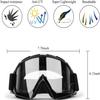 Motocross Goggles for Adult Men Women Youth Kids Helmet Goggles UTV Bike Goggles Off-road Goggles UV400, Snowboard Goggles (Cranberry 3) view 2