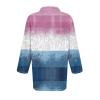 ZYXTIM Women's Polo Shirts Long Sleeve Golf Shirt Quick Dry Sun Protection Performance Sport Tops Stripe Floral Print Blouse view 3